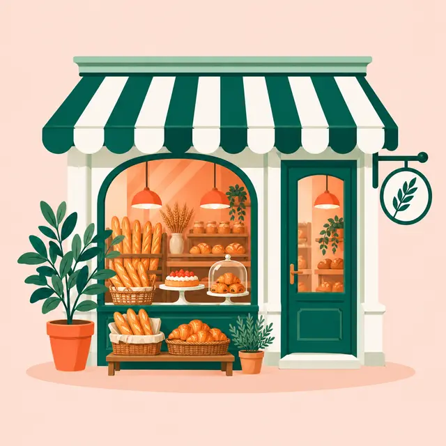 Illustration : Boulangerie / pâtisserie