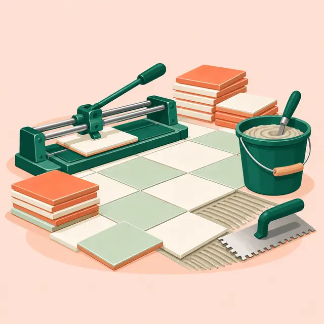 Illustration : Carreleur