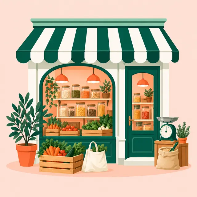 Illustration : Épicerie / épicerie fine / vrac