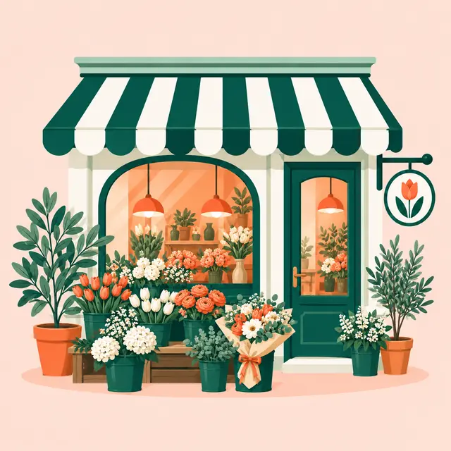 Illustration : Fleuriste