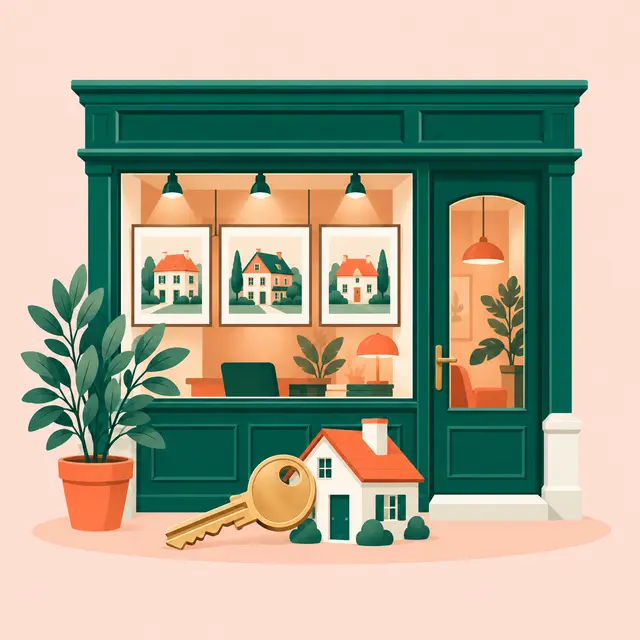 Illustration : Agence immobilière / agent indépendant