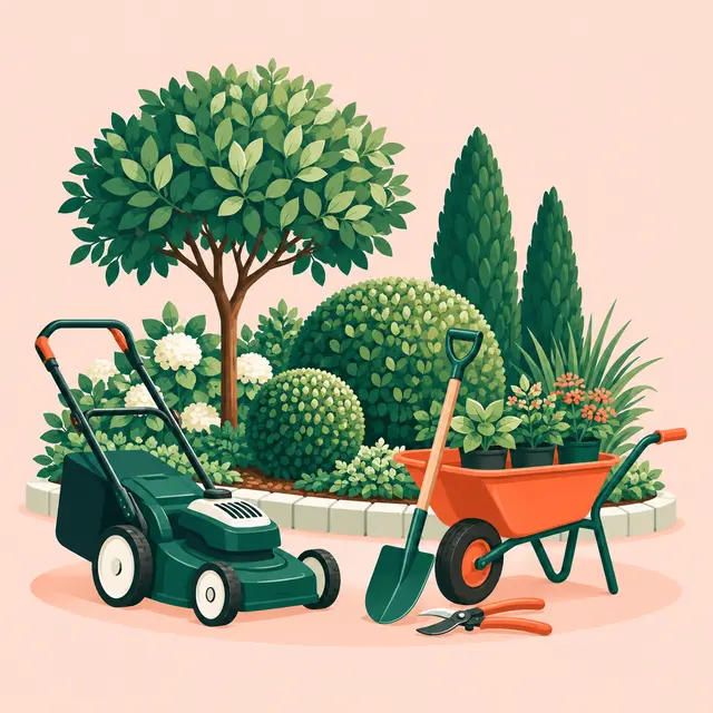 Illustration : Paysagiste / jardinier
