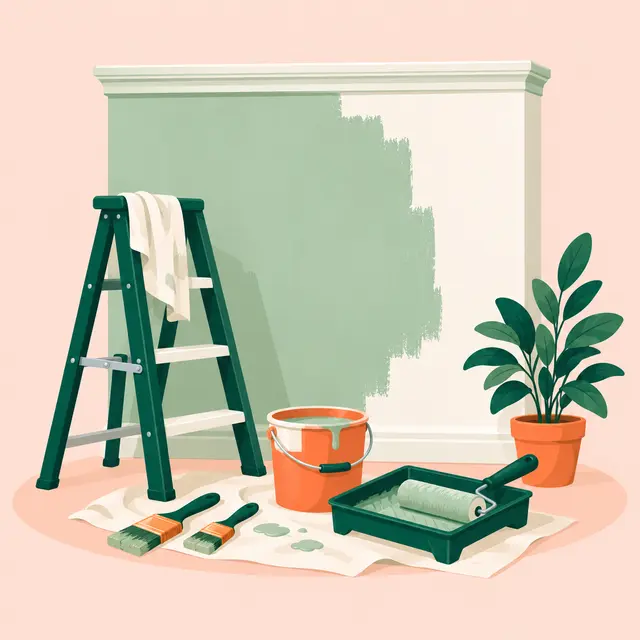 Illustration : Peintre en bâtiment