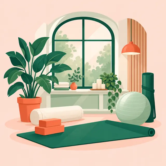 Illustration : Professeur de yoga / Pilates
